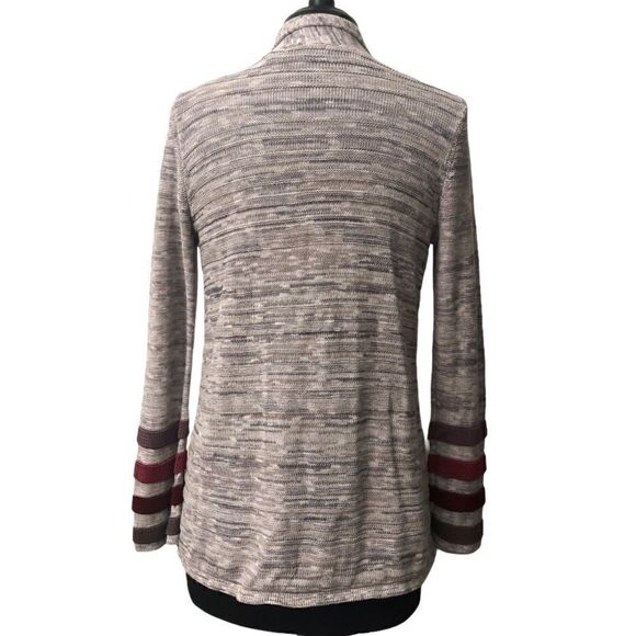 NIC + Zoe Ombré Cuff Gray Space Dye Cardigan Size S - Picture 9 of 15